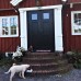 Emaljskylt husnummer Ramlösa 24 x 12 cm vit och svart personlig med 4 siffror Emaljskylt husnummer Ramlösa 24 x 12 cm vit och svart personlig med 4 siffror