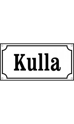 Emaljskylt gatuskylt Ramlösa 24 x 12 cm vit och svart personlig med 6 bokstäver Emaljskylt gatuskylt Ramlösa 24 x 12 cm vit och svart personlig med 6 bokstäver