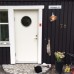 Emaljskylt gatuskylt Ramlösa 48 x 12 cm vit och svart personlig med 14 bokstäver