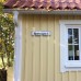 Emaljskylt gatuskylt Ramlösa 48 x 12 cm vit och svart personlig med 14 bokstäver