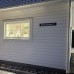 Emaljskylt gatuskylt Ramlösa 72 x 12 cm blå och vit personlig med 22 bokstäver