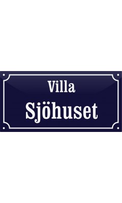 Emaljskylt gatuskylt Ramlösa 32 x 16 cm blå och vit personlig med 16+12 bokstäver Emaljskylt gatuskylt Ramlösa 32 x 16 cm blå och vit personlig med 16+12 bokstäver