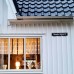 Emaljskylt gatuskylt Ramlösa 60 x 12 cm svart och vit personlig med 18 bokstäver Emaljskylt gatuskylt Ramlösa 60 x 12 cm svart och vit personlig med 18 bokstäver