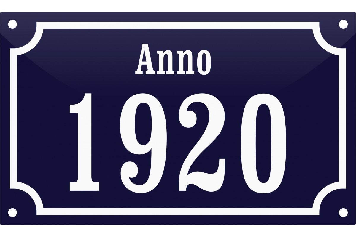 emaljskylt textskylt anno 1920 20x12 cm bla och vit personlig med 18+4 bokstaver emaljskylt textskylt anno 1920 20x12 cm bla och vit personlig med 18+4 bokstaver